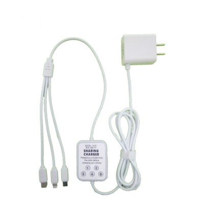 2019 Newest Hot Selling Share Fast Wall Mobile Phone Charger Cable Rental Charging Adapter Cable For Hotel Room Bar Cafe Shop