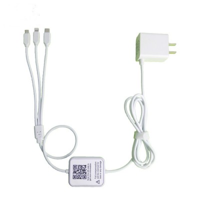 3 in 1 Share Charger Fast Cell Mobile Phone Charger Cable Rental Charging Adapter Cable For Restaurant Bar Coffee House