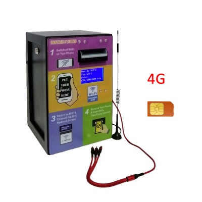 2020 New Business Ideas Vending Machine Outdoor 4G Banknote Operated WiFi Hotspot Add 3-in-1 Charging Cable Vending Machine