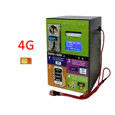 2020 Partnership Opportunities Outdoor 2 in1 Coin Banknote Payment Model 4G WiFi Hotspot Charging Vending Machine