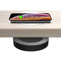 Embedded Invisible Furniture Qi 10W Fast Wireless Charger for Desk Table Bar Coffee Hotel Restaurant Office